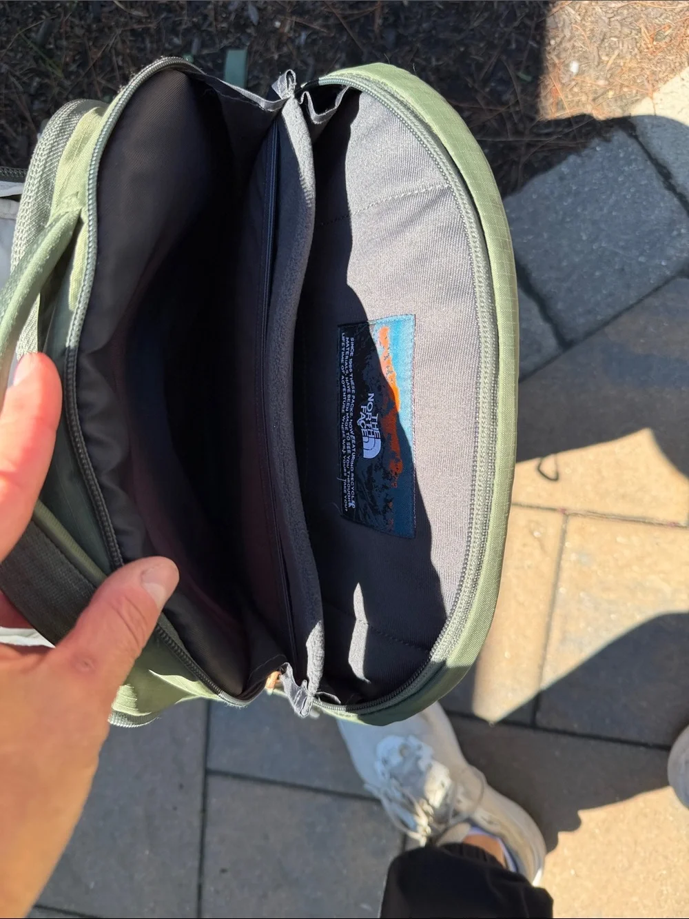 The North Face Olive Green Daypack Backpack